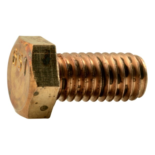 Midwest Fastener Not Graded, 3/8"-16 Hex Head Cap Screw, Plain Silicon Bronze, 3/4 in L, 6 PK 39361 - main